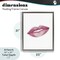 Stupell Industries Feminine Pink Lips Glam Floating Frame, design by Christine Simpson Art